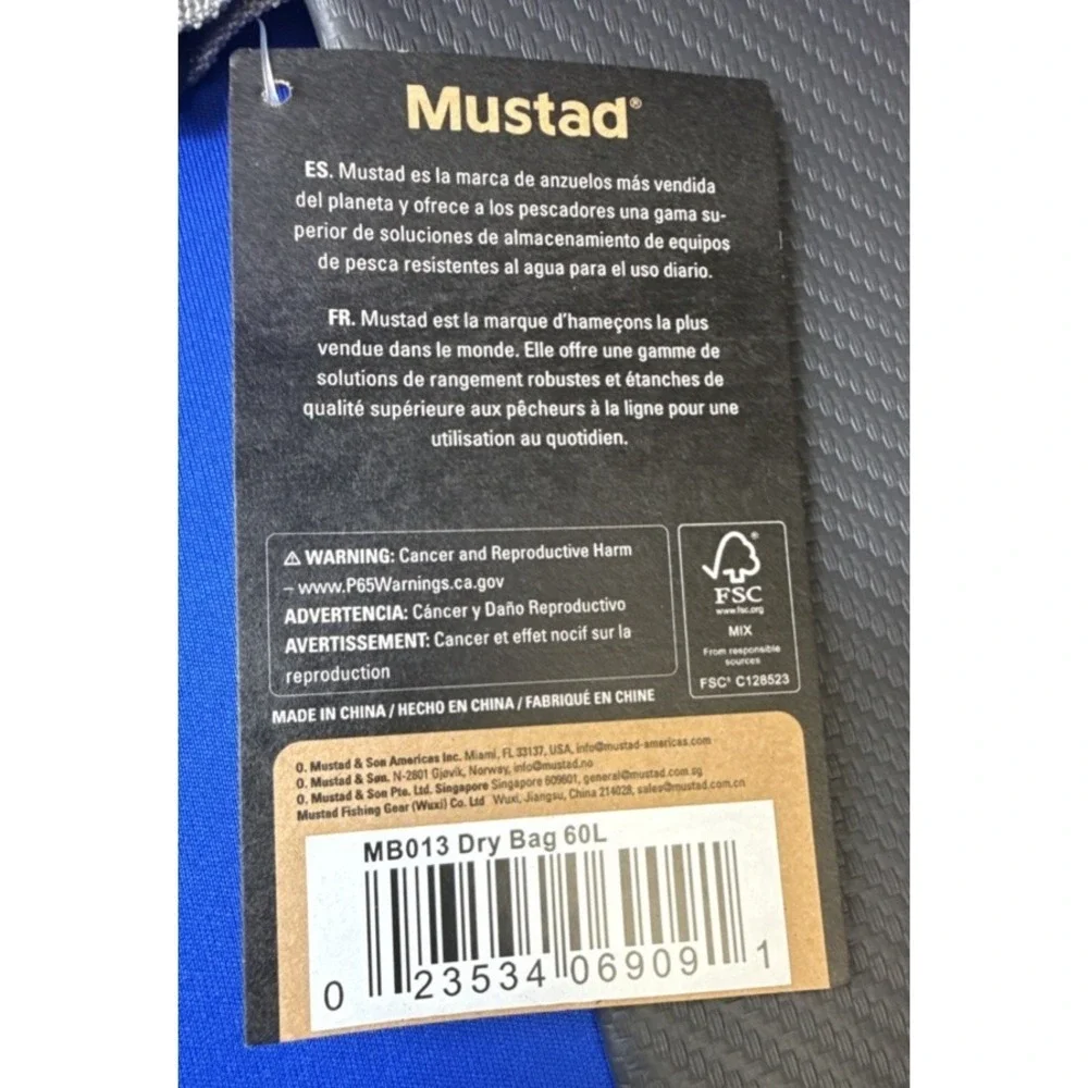 Mustad Dry Bag 60L
